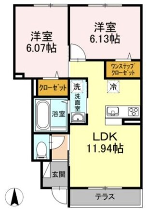 クレアージュの物件間取画像